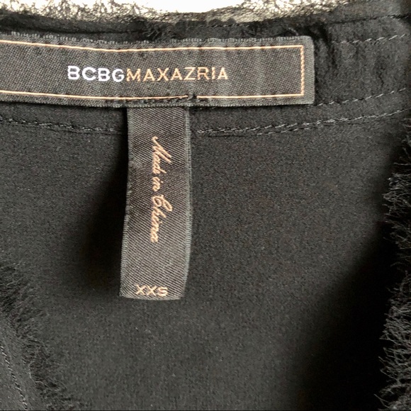 BCBGMaxazria sheer black blouse - Picture 3 of 3
